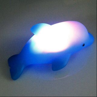 Baby Bath Toy Colorful LED Flashing Dolphin Light Lamp
