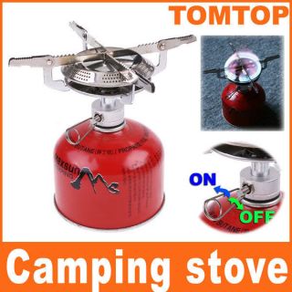 Backpacking Picnic Camping Stove BBQ Burner Cookware Outdoor Stainless 