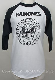 Authentic THE RAMONES Presidential Seal Baseball T Shirt S M L XL 2XL 