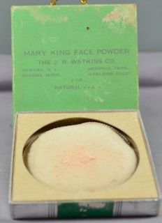 Vintage Mary King Face Powder Box J. R. Watkins Co. 2oz