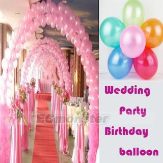 New 100 X 10 Wedding Party Birthday Decorations Latex Pearl Balloons