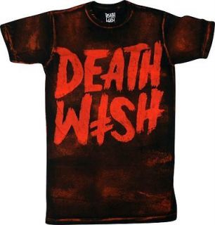 DEATHWISH SKATEBOARDS Horror T Shirt Size SMALL (Black/Red)   New 