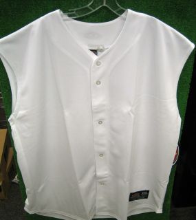 Easton Pro Sleeveless Baseball Softball Team Jersey Vest White Promo 