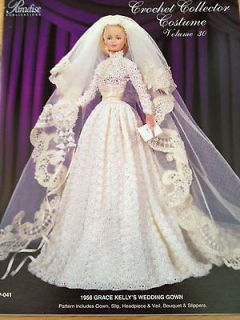 Fashion Doll (Barbie) 1956 Grace Kellys Wedding Gown Pattern for 
