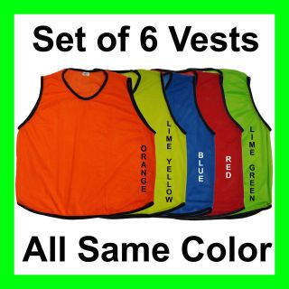   SCRIMMAGE VESTS SOCCER BASKETBALL FOOTBALL YOUTH ADULT PINNIES JERSEYS