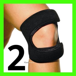 Knee Brace Support Strap Dual Action ONE PAIR New