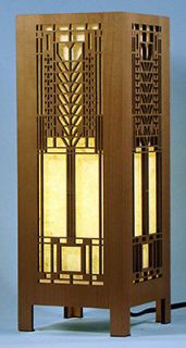 Frank Lloyd Wright MARTIN House Tree of Life 15.5 LIGHTBOX Table Lamp 