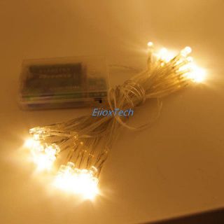 Battery Powered Warm White Color 3M 30 Led String Fairy Light 