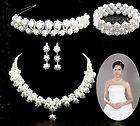 wedding jewelry pearls diamond earrings pearl necklace heart jewelry 