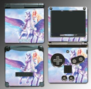 Barbie Unicorn Pony Horse Game Skin 3 Nintendo GBA SP