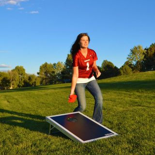 CornHole Bean Bag Toss Game   Includes 2 Boards, 8 Bags, and Free 