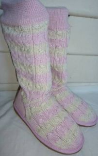 Peter Alexander Knitted Ugg/ Home Boots Slippers BNWT 5