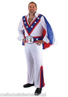 Knievel Costume Mens Adult Daredevil Motorcycle Jumpsuit Large