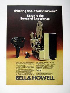 Bell & Howell Filmosonic Super 8 Sound Camera & Projector 1976 Ad 