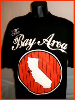 SF San Francisco GIANTS The Bay Area T Shirt Black CITY