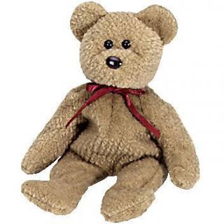 Curly the Bear TY Beanie Baby. COMBINE SHIPPING