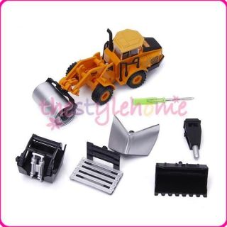   DIY Tractor Truck Creative Pull Back Action Kid Toy Model kit w tool