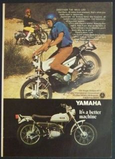 1969 Yamaha 125 Enduro AT 1 Trail Bike Motorcycle original Full page 
