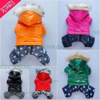 Bright Color Dog Clothes For Dog Coat Dog Jumpsuit Jersey Jeans Free 
