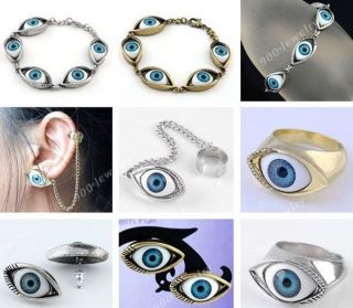 NEW FREEDOM Topshop Evil Lucky All Seeing Eye Spy Ring Necklace 