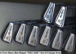 Ben Hogan 1983 DECADE Forged, 9 Piece Irons Set   Very Rare, Great 