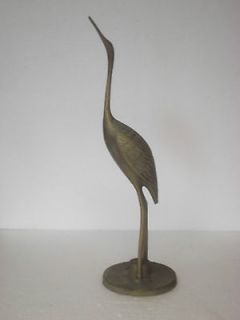   Flamingo Egret Stork Bird Figurine Statue 113/8 tall Great Patina