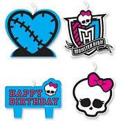 Monster High Birthday Candles 4ct