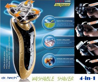 Dr. Tech Gold 4 in 1 Multi Function​al 5 Heads Men Electric Shaver 