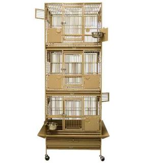  TRIPLE STACK PARROT BREEDER CAGE 26x22x67 bird cages toy toys 