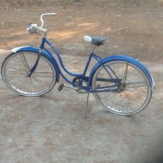 Schwinn 1950s Old Blue Vintage Ladies Catalina Bicycle Bike Needs 