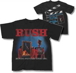 Rush   Moving Pictures World Tour 1981   Large T Shirt