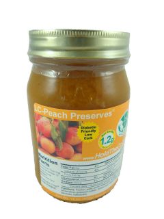Peach Fruit Preserves, jam, jelly   Low Carb, No Sugar Added, Diabetic 