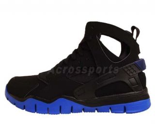 Nike Air Huarache BBALL 2012 Black Varisty Royal Basketball Shoes 