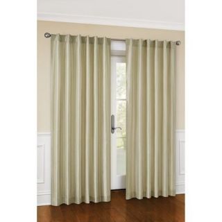 NEW New Canopy Faux Silk Lined Curtain Panel 54x84, Stone