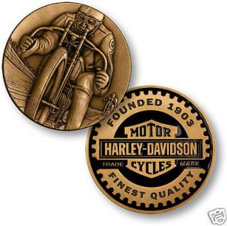 HARLEY DAVIDSON BOARDTRACK RACER CHALLENGE COIN