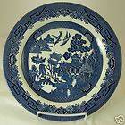CHURCHILL BLUE WILLOW CHINA DINNER PLATE ENGLAND