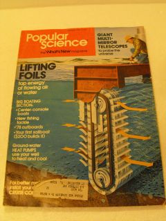 Popular Science Magazine Feb. 1978 Lift Foils Mirror Telescopes Boats 