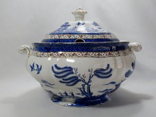 Booths Real Old Willow Soup Tureen with Lid