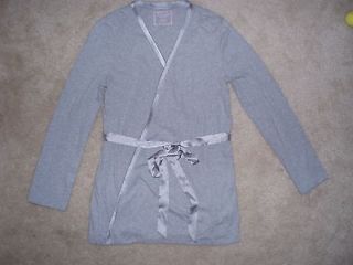 Motherhood Maternity Gray Sleepwear Long Sleeve Belted Robes Sz XS NWT