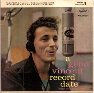 GENE VINCENT RECORD DATE PART 1.RARE 1959 7 VINYL EP.CAPITOL EAP1 