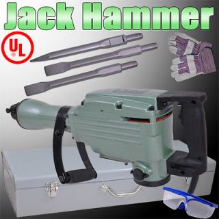 Upgraded Double Insulated Motor Demolition Jack Hammer Nylon Grip 