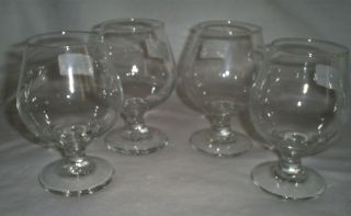 Set of 4 10 Ounce Brandy/Cognac Glasses   Clear Glass