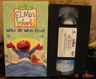   World Wake up With Elmo Sleeping, Getting Dressed Brushing Teeth VHS