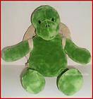 Build a Bear BAB Green TREKKIN TURTLE Tortoise Plush with Removeable 