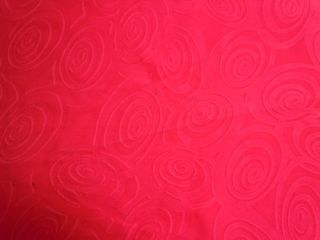 Du01 Per Meter Bright Red Polka Dot Velvet Sofa/Cushion Cover Fabric 