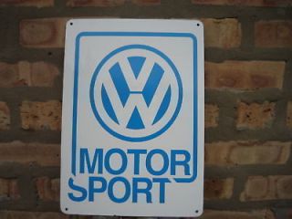 Volkswagen Motor Sport Sign VW Bus Bettle Passat Bug Parts Mechanic 