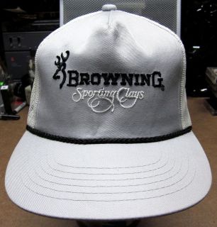 BROWNING baseball hat Sporting Clays vtg cap shooting range 12 gauge 