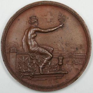 1895 Switzerland Bronze Shooting Medal, Zurich, R 1756