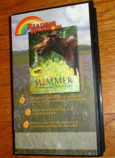 Used Reading Rainbow Episode VHS SUMMER Seasons