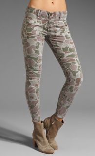 Current/Elliott GREY CAMO Multi Zip Stiletto Skinny Cropped Jeans NWT 